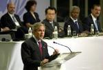 Fattige lande må udrydde korruption, hvis de vil have hjælp, lød budskabet i Monterrey fra USA's præsident Bush. - Foto: AP 
