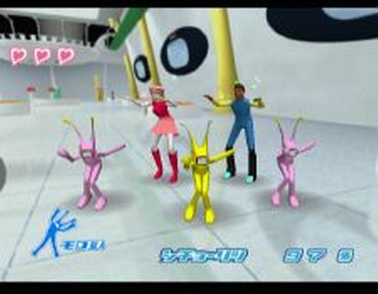 I  Space Channel 5  skal man danse for at redde verden fra rumvæsner.gentag rumvæsnernes dansetrin i den rigtige rytme og rækkefølge til den svingende musik. 