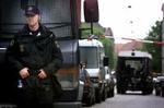 Baldersgade blev spærret af i begge ender før razziaen. - Foto: Jens Dresling 