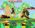 Kæmp som enten broderparret Mario og Luigi, dragen Bowser eller hvad med den gode gamle gorilla Donkey Kong? 