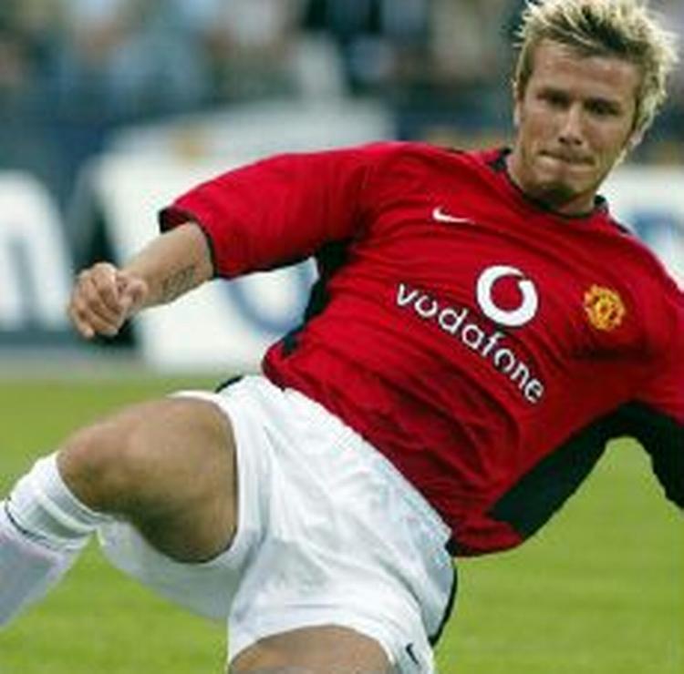 David Beckham spillede første halvleg af træningskampen. - Foto: AP 