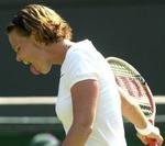 Lindsay Davenport - her under Wimbledon, hvor hun misser et point. - Foto: AP 