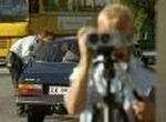 Fartkontrol ved Rødkildeskolen i Brønshøj. Politi