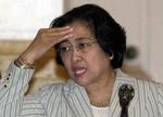 Indonesiens præsident Megawati Sukarnoputri ventes senere i dag at underskrive to antiterror-dekreter. - Foto. AP 