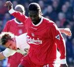 Diao (rød) scorede kampens eneste mål på Elland Road efter oplæg fra landsmanden Diouf. - Foto: AP 