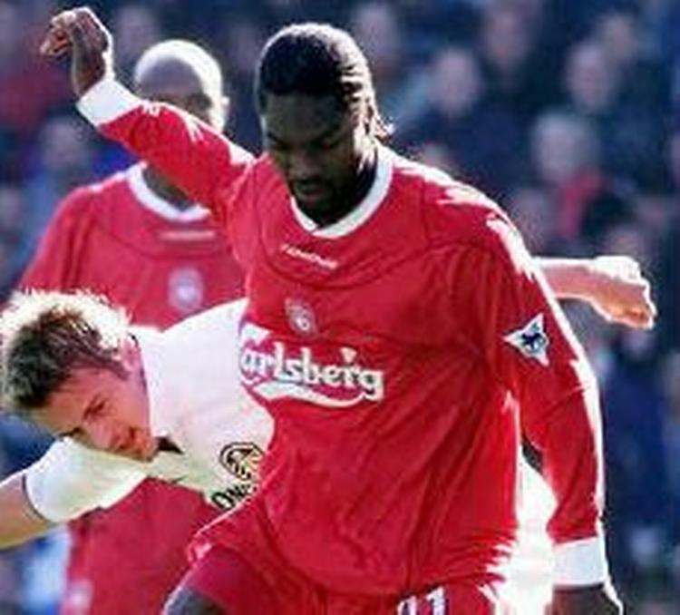 Diao (rød) scorede kampens eneste mål på Elland Road efter oplæg fra landsmanden Diouf. - Foto: AP 