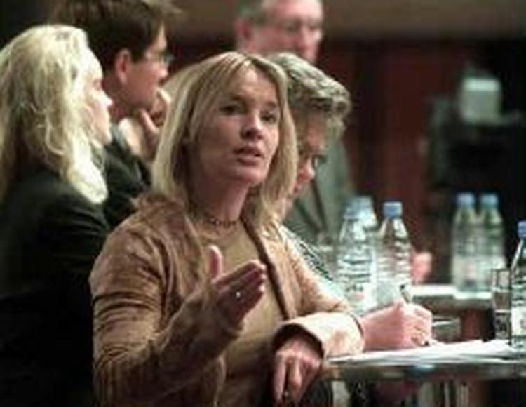 Lene Espersen på de Konservatives Landsråd i weekenden. - Foto: Jens Dresling 