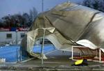 Tyskland blev hårdest ramt af uvejret over Europa. Her har stormen hærget i Duisburg. - Foto: AP 