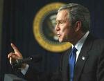 »Resolutionen vil bringe den civiliserede verden sammen om at afvæbne Saddam Hussein«, sagde USA's præsident, George W. Bush, torsdag aften. - Foto: AP 