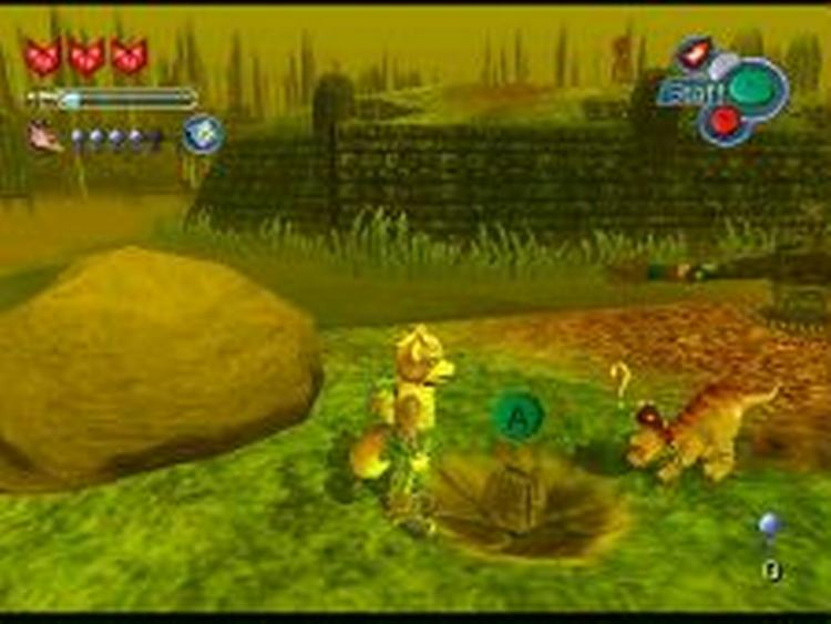 Sammen med babydinosauren Tricky skal rumræven Fox McCloud redde galaksen. Samarbejdet mellem Tricky og Fox bliver desværre aldrig udnyttet fuldtud. 