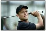 Anders Hansen er to slag efter waliseren Bradley Dredge, der fører turneringen. - Foto: AP 