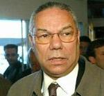 Powell ved ankomsten til Schweiz lørdag. - Foto: AP 