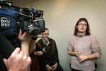 Den skadesramte Jeanne Gaardboe havde torsdag et større presseopbud på besøg i hjemmet i Slagelse. - Foto: Jens Dresling 
