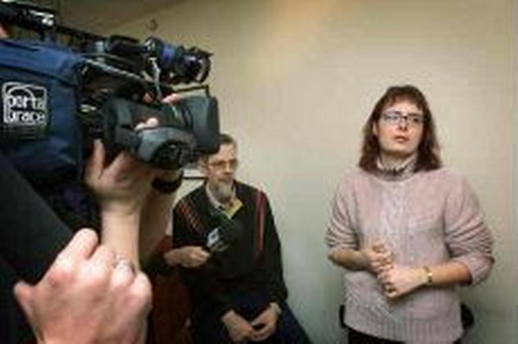 Den skadesramte Jeanne Gaardboe havde torsdag et større presseopbud på besøg i hjemmet i Slagelse. - Foto: Jens Dresling 