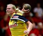 Line Daugaard og Ikast er klar til semifinalen i Champions League. - Foto: Claus Bonnerup 