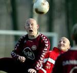 Thomas Gravesen har fået besked på at slappe af med de hårde tacklinger til træning. - Foto: Thomas Wilmann 