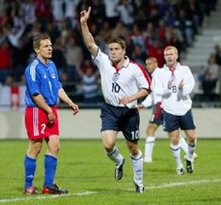 Michael Owen stod for Englands første scoring. - Foto: AP 
