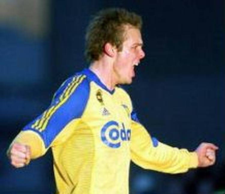 Peter Foldgast sikrede Brøndby videre deltagelse i kampen om pokalen. - Foto: Johnny Frederiksen 