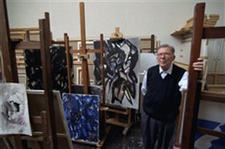 Mogens Andersen mistede synet i de sidste år af sit liv. - Foto: Jens Dresling 