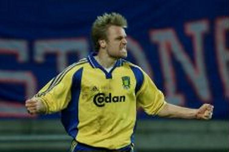 Mattais Jonson sørgede for en fortjent sejr til Brøndby. - Foto: Lars Poulsen 