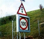 Et automatisk skilt kan forhindre ulykker på motorveje. - PR-foto. 