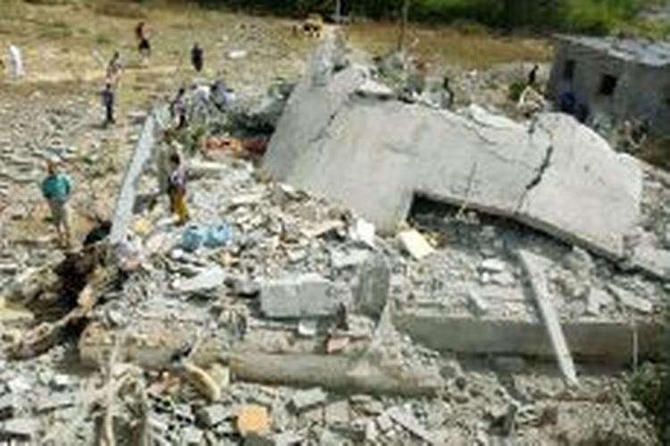 Dette hus tilhørte Mahmoud Al-Zowidi, en Hamas-aktivist i Beit Hanoun. - Foto: AP 