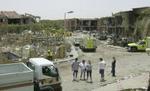 Det udbombede boligkompleks i Riyad. - Foto: AP 