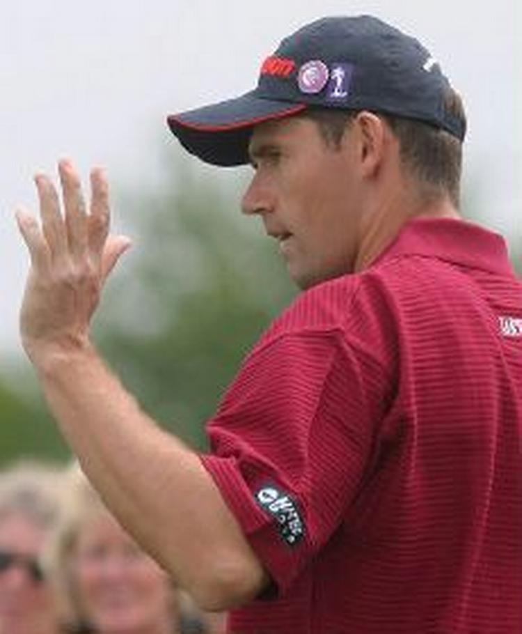 Ireren Padraig Harrington ligger i spidsen af turneringen. - Foto: AP 