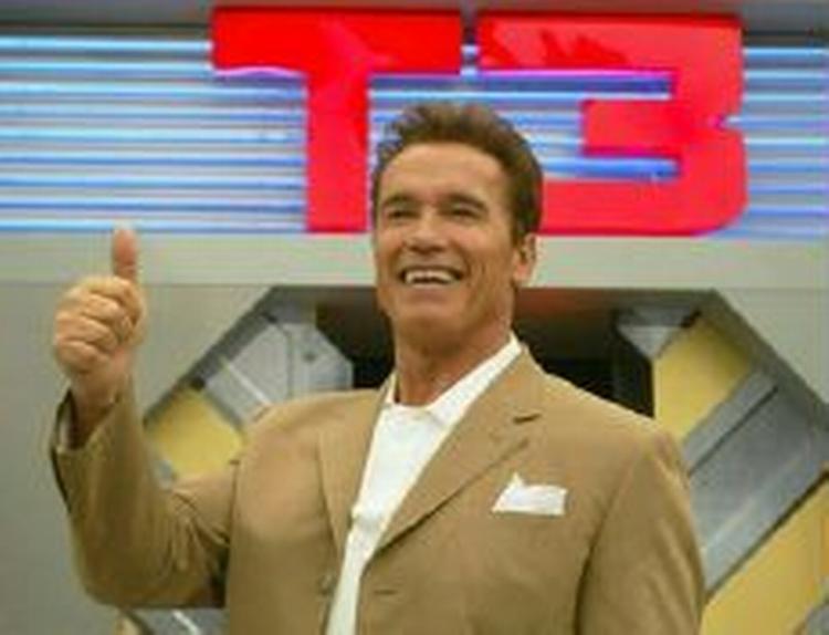 Arnold Schwarzenegger på promotiontur i Cannes. - Foto: AP 
