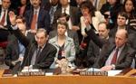 Afstemning i FNs Sikkerhedsråd i New York. - Foto: AP 