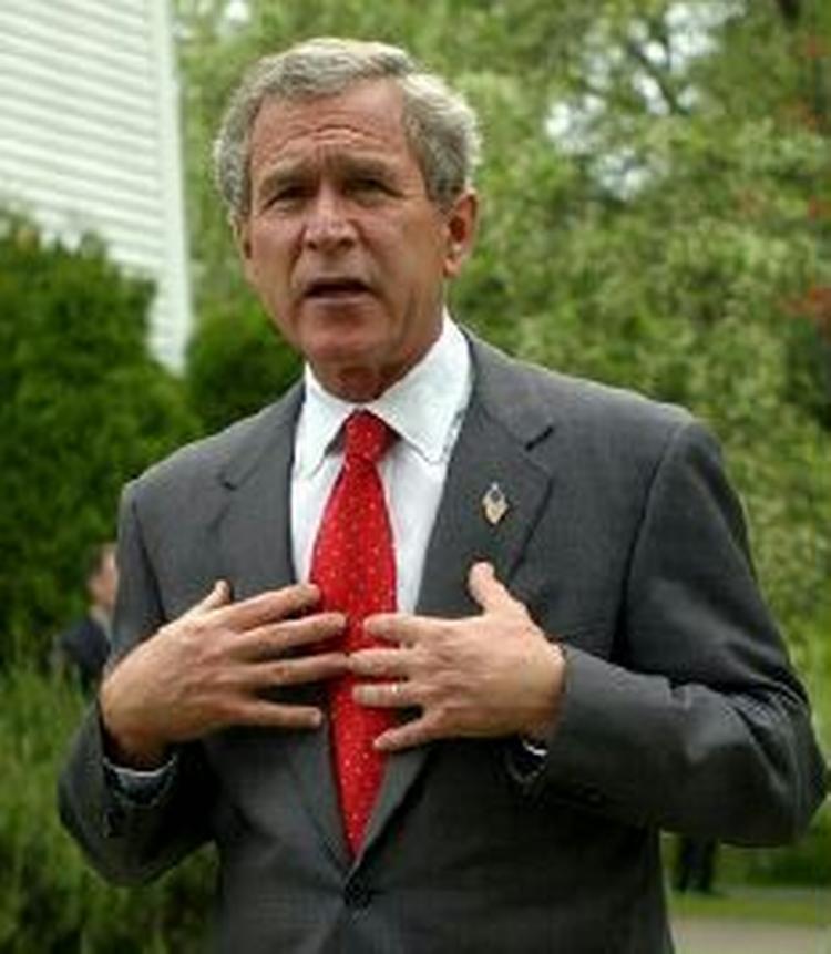 Bush afviser pure al kritik af hans handlinger forud for Irak-krigen. - Foto: AP 