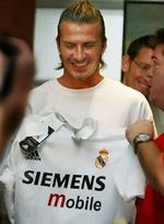 Beckahm i hvidt. - Foto: AP 