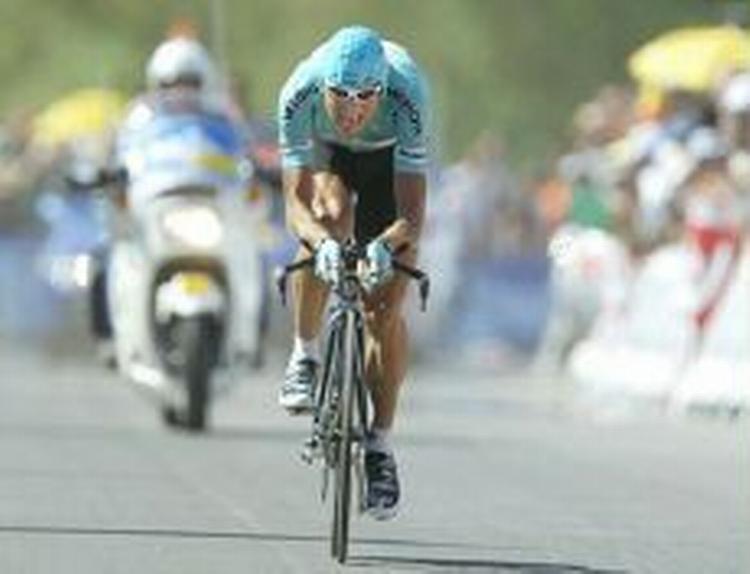 Jan Ullrich var hurtigst på enkeltstarten. - Foto: AP 