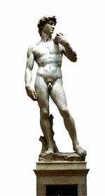 I 11 år har eksperter forberedt en restaurering af statuen, der i dag står på Galleria dell Accademia i Firenze, men som tilbragte næsten 400 år under åben himmel på en plads i byen. Arkivfoto 