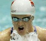 Majken Thorup måtte nøjes med en 16. plads, og dermed blev semifinalen endestation for hende. - Foto: AP 