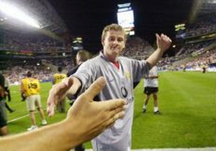 Ole Gunnar Solskjær efter kampen. - Foto: AP 