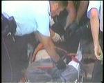 Den 18-årige dansker blev efter episoden indlagt på hospitalet. Foto fra TV2-Nyhederne 
