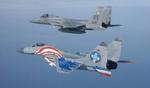 Det er blandt andet fly af typen F-15 som amerikanerne vil have væk fra Keflavikbasen. - Foto: AP 