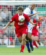 Liverpools nyindkøb Harry Kewell kunne ikke forhindre Chelseas sejr. - Foto: AP 