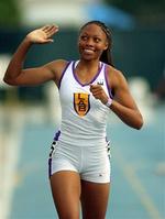 Ofte er Felix blevet sammenlignet med idolet Marion Jones. - Foto: AP 