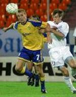 SOCCER UEFA CUP BELARUS DENMARK