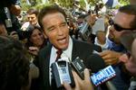 Schwarzenegger har tidligere taget afstand til sin fars nazitid og deltog ikke i hans begravelse. - Foto: AP 