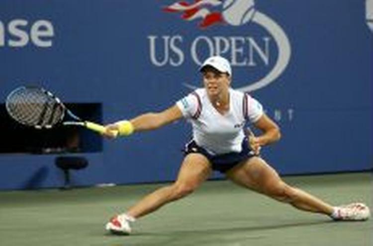 Kim Clijsters i aktion under US Open. Foto: AP 