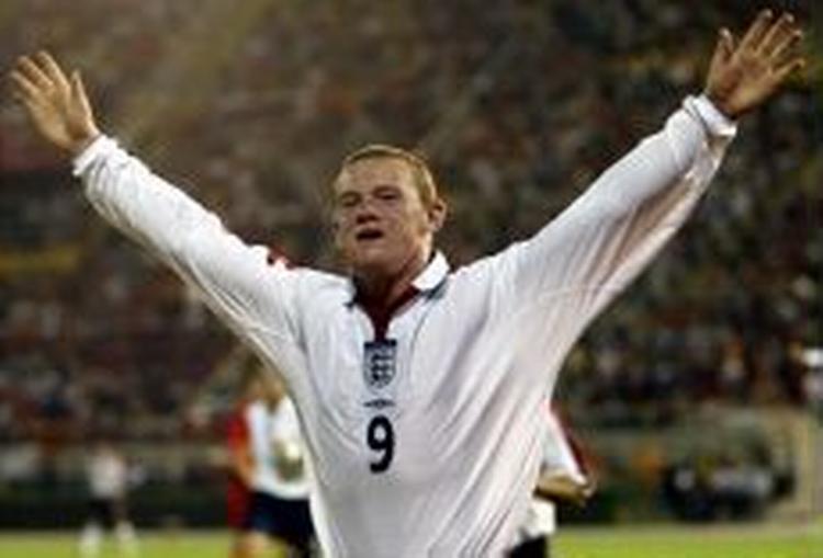 Wayne Rooney har lavet sit første mål på det engelske landshold. - Foto: AP 