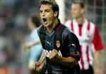 Morientes har bragt Monaco foran på Phillips Stadion i Eindhoven. - Foto: AP 