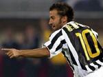 Del Piero efter at have bragt Juventus foran mod Galatasaray. - Foto: AP 