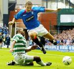 Danske Peter Løvenkrands, der netop er udtaget til landsholdet, kunne ikke afholde Celtic fra at score. - Foto: AP 