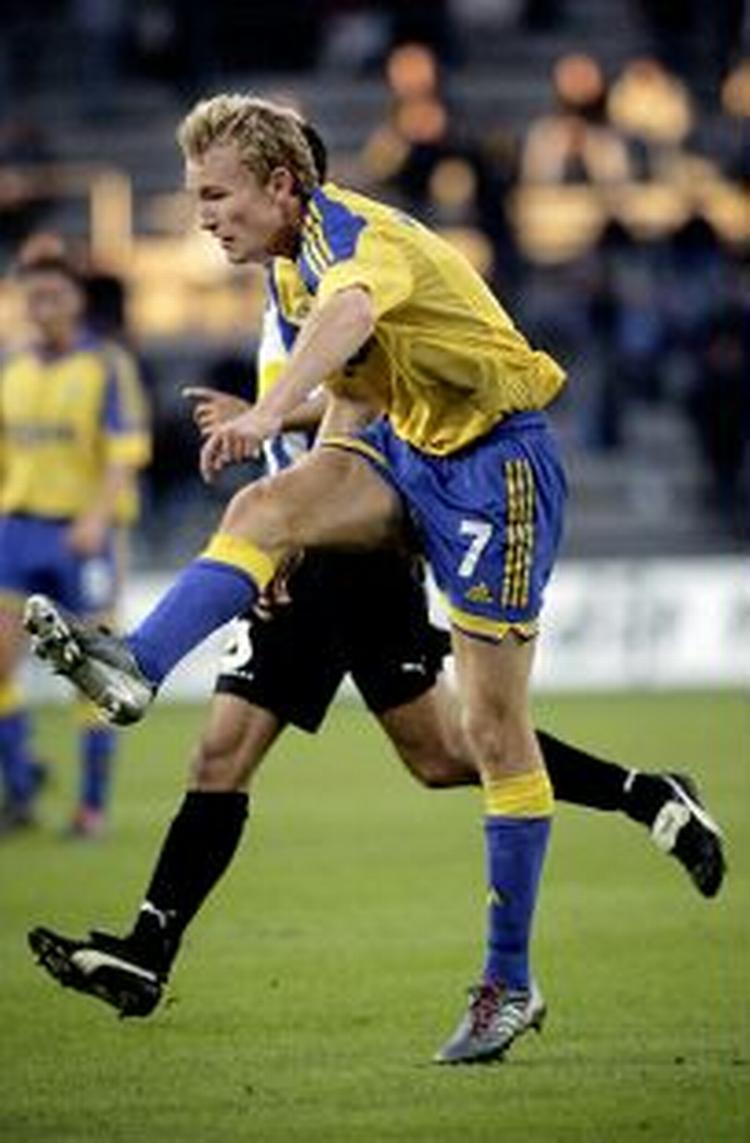 Thomas Kahlenberg gjorde en god figur for Brøndby. - Foto: Pelle Rink 