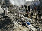 Rafah-lejren ligner et jordskælvsområde, siger en FN-embedsmand. - Foto: AP 
