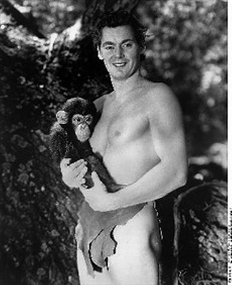 Cheeta i sin storhedstid sammen med Tarzan. - Arkivfoto: Cinetext 